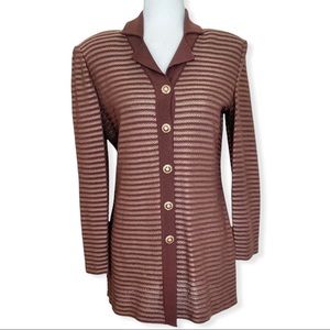 ST. JOHN COLLECTION Cardigan Blazer Sweater Size 4